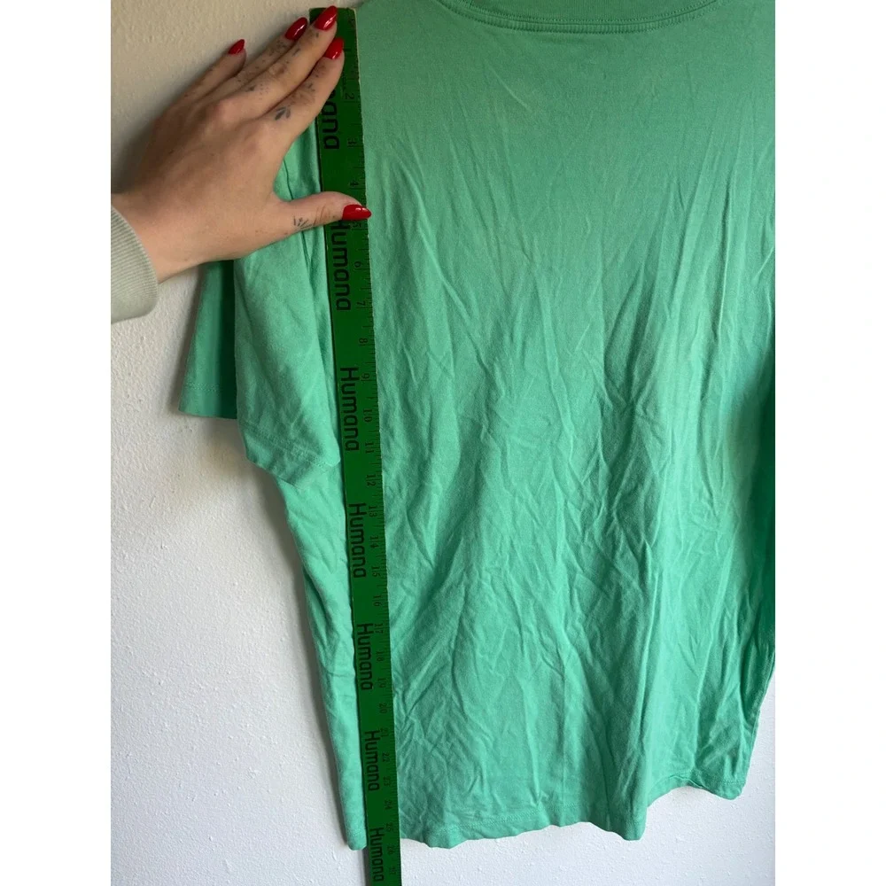 Nike Mens Green Short Sleeve Embroidered Futura Logo Cotton T-Shirt Size‎ M